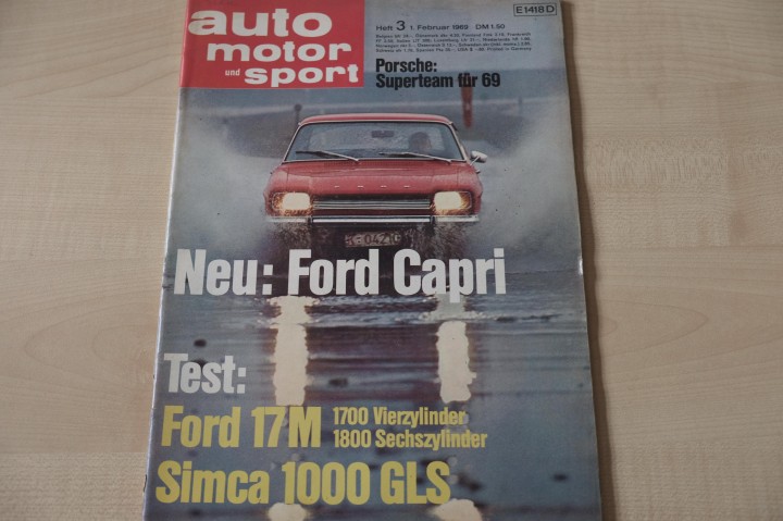 Deckblatt Auto Motor und Sport (03/1969)